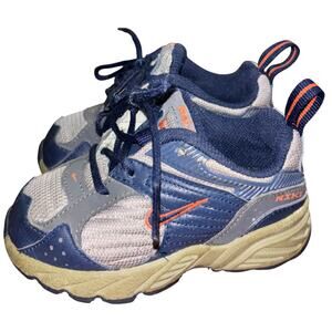 Y2K Nike toddler trail walking shoes boys blue orange (size 6C)